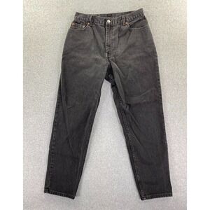 Vintage Levis 550 Jeans Women's Sz. 14 Med 30x28.5 Black Relaxed Made in USA 90s